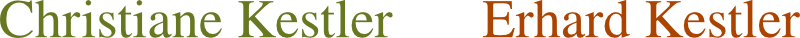 Christiane und Erhard Kestler